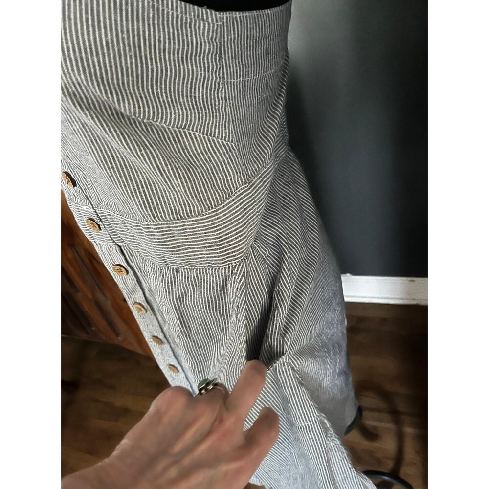 Aventura Sustainable Clothing Railroad stripe Sun dress Summer Overall Romper S - Picture 5 of 7